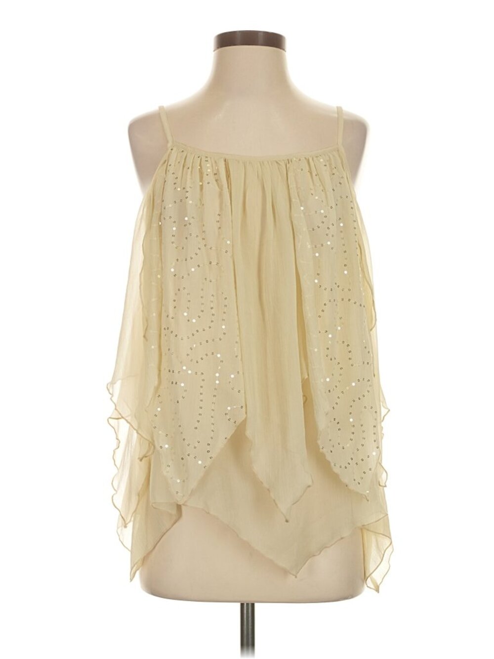 Semi Sheer Sequin Cami BOHEMIAN BOHO FAIRYCORE COQUETTE Y2K VINTAGE RARE